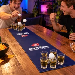 Drankspel Shot pong 2 ballen 6 shotglazen
