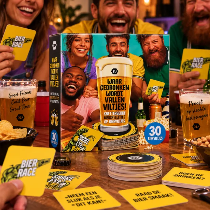 Drankspel waar gedronken wordt vallen viltjes