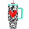 Drinkbeker 1200 ml luipaard print