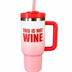 Drinkbeker 1200 ml oranje 'NOT WINE'