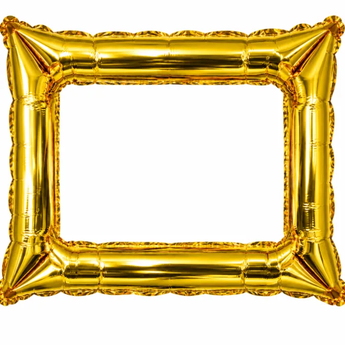 Folieballon frame goud