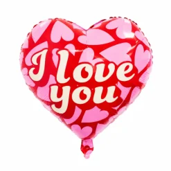 Folieballon hart i love you - 45 cm