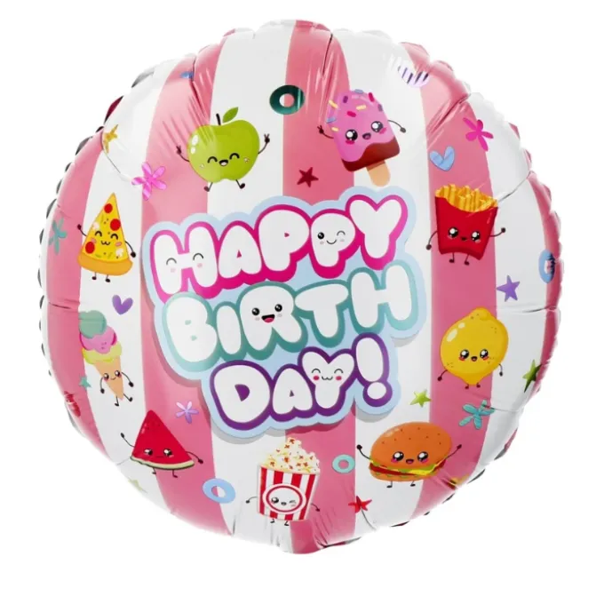 Folieballon Kawaii Happy Birthday
