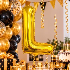 Folieballon Letter L Goud