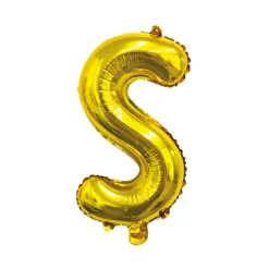 Folieballon Letter S Goud