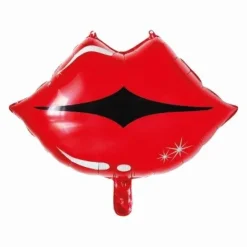 Folieballon lippen rood - 50 cm