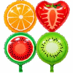 Folieballonnen fruit 4 stuks - 45 cm