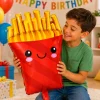 Folieballon party friet meerkleurig - 70 x 44 cm