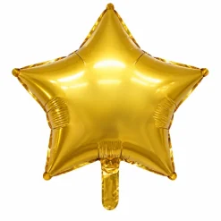 Folieballon ster goud - 35 cm