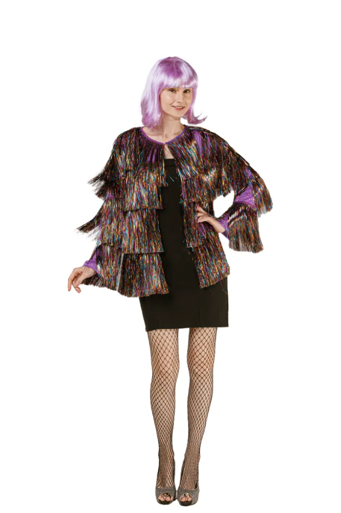 Glitterjas regenboog onesize