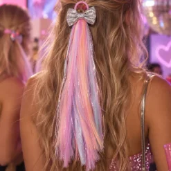 Haarelastiek strik mermaid