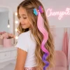 Haarextension met strikje gradient