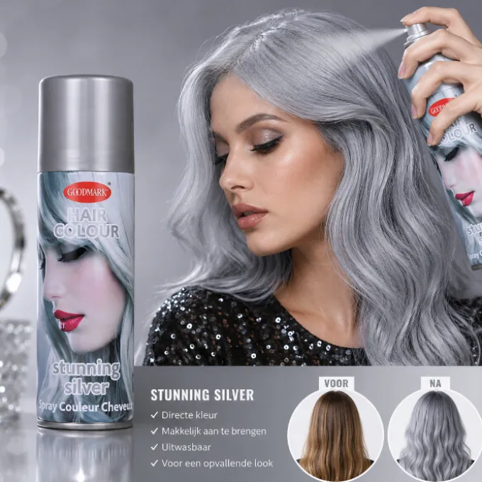 Haarspray zilver 125ml