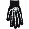 Handschoen met print skelet