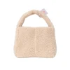 Handtas Teddy Blokken Beige