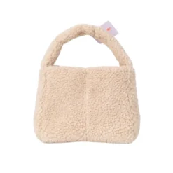 Handtas Teddy Blokken Beige