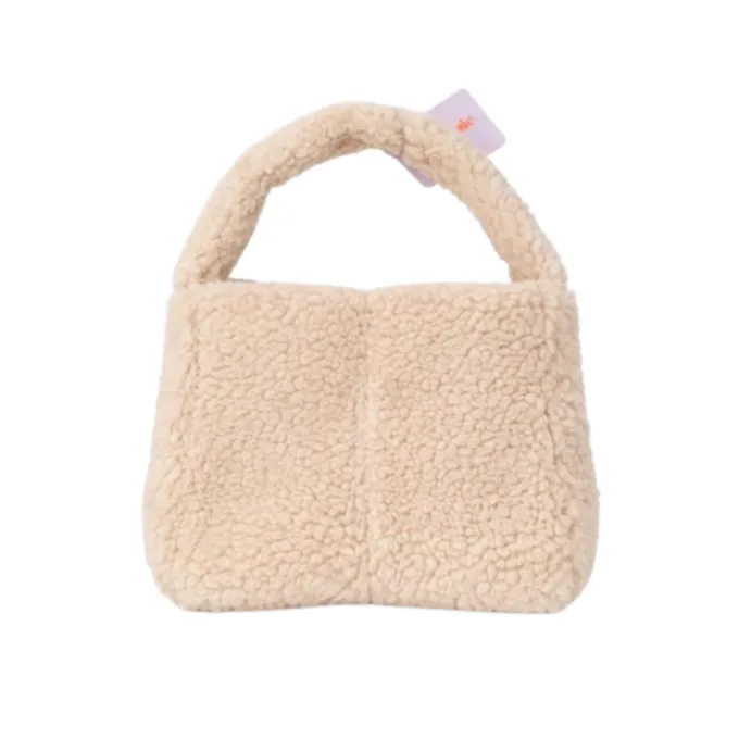 Handtas Teddy Blokken Beige
