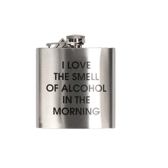 Heupfles I love the smell of alcohol in the morning