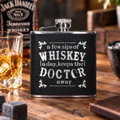 Heupfles Whiskey doctor RVS 175ml