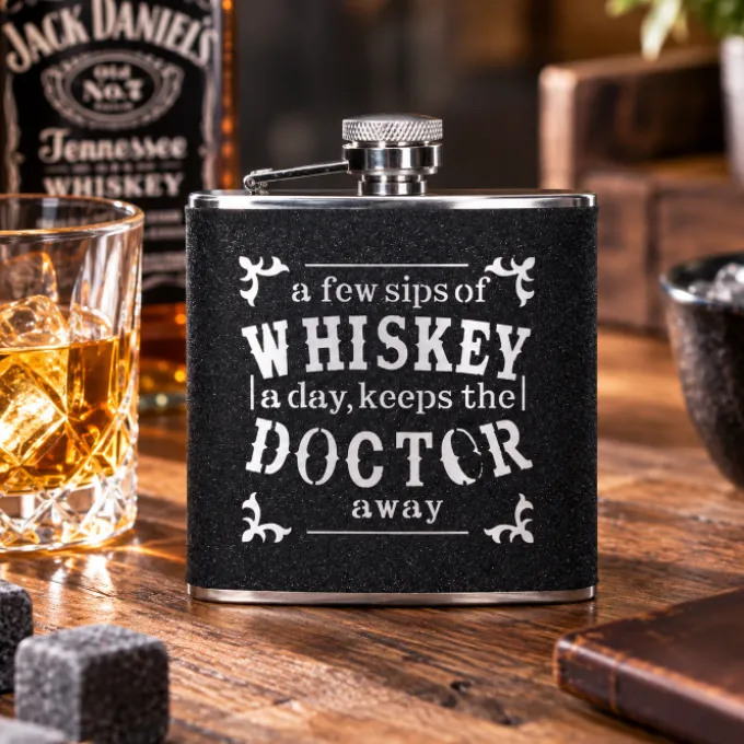 Heupfles Whiskey doctor RVS 175ml