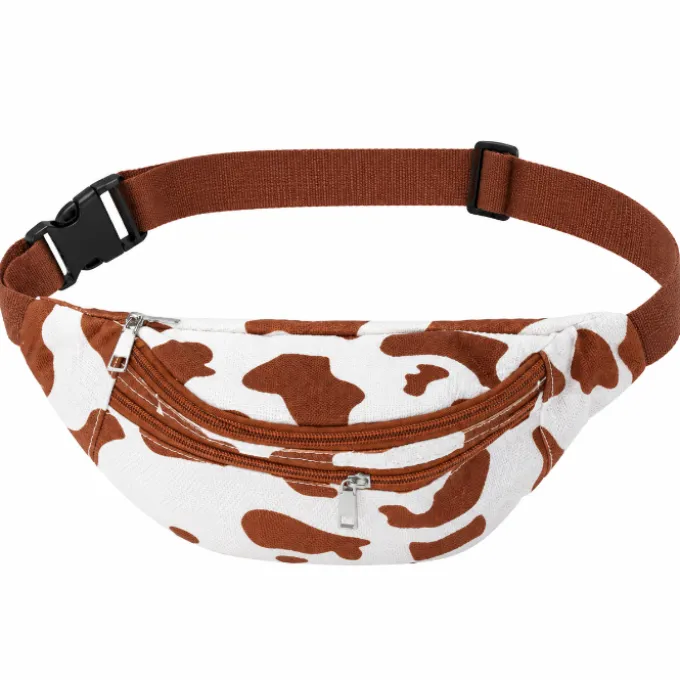 Heuptas koeienprint crossbody