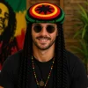 Hoed met rasta meerkleurig