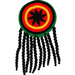 Hoed met rasta meerkleurig