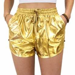 Hotpants goud onesize