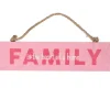 Houten bordje 'Family'