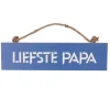 Houten bordje 'Liefste papa'