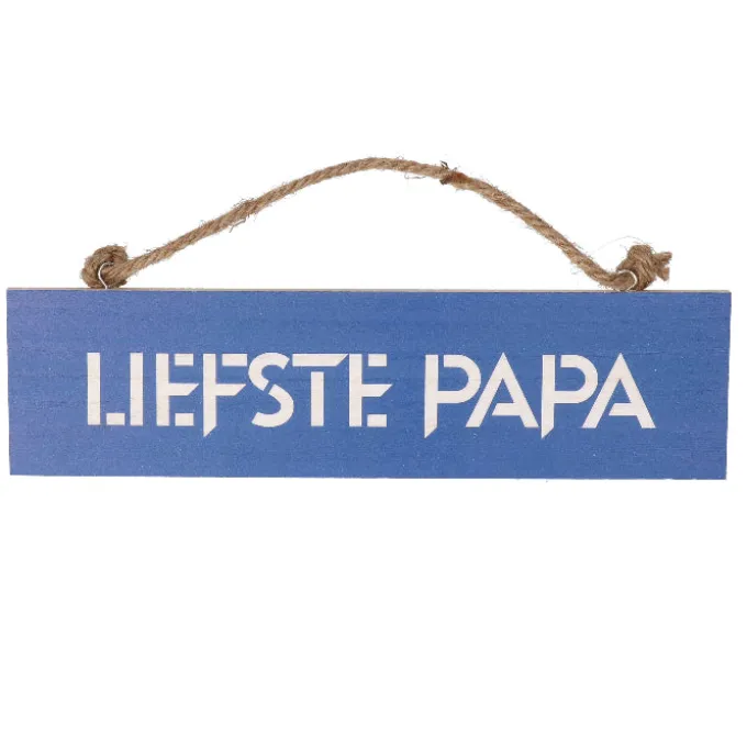 Houten bordje 'Liefste papa'