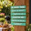 Houten bordje / Tuinladder 'In onze tuin'