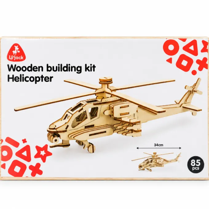 Houten Puzzel Helicopter