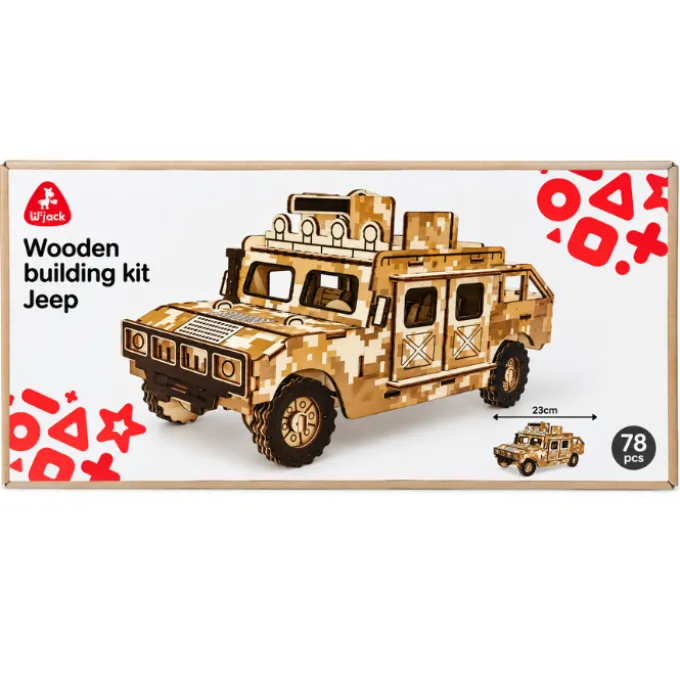 Houten Puzzel Kit Jeep