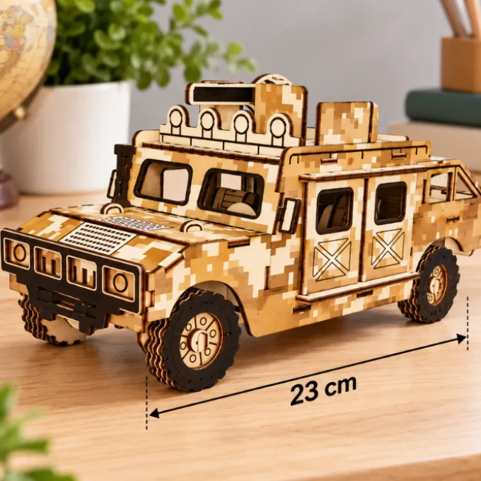 Houten Puzzel Kit Jeep