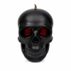 Kaars Halloween schedel zwart