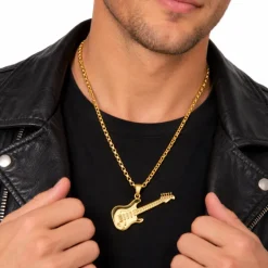 Ketting gouden gitaar