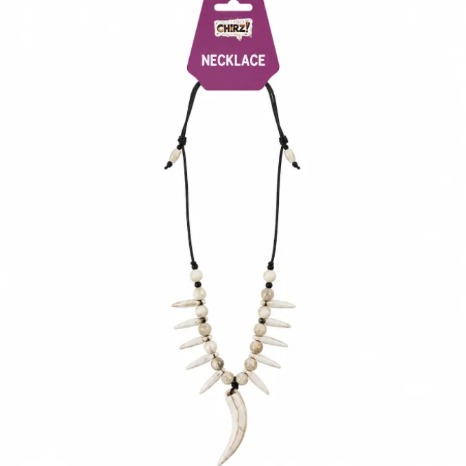Ketting haaientanden zwart/wit