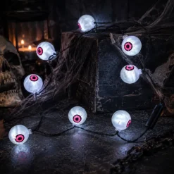 Ketting Halloween oogballen LED