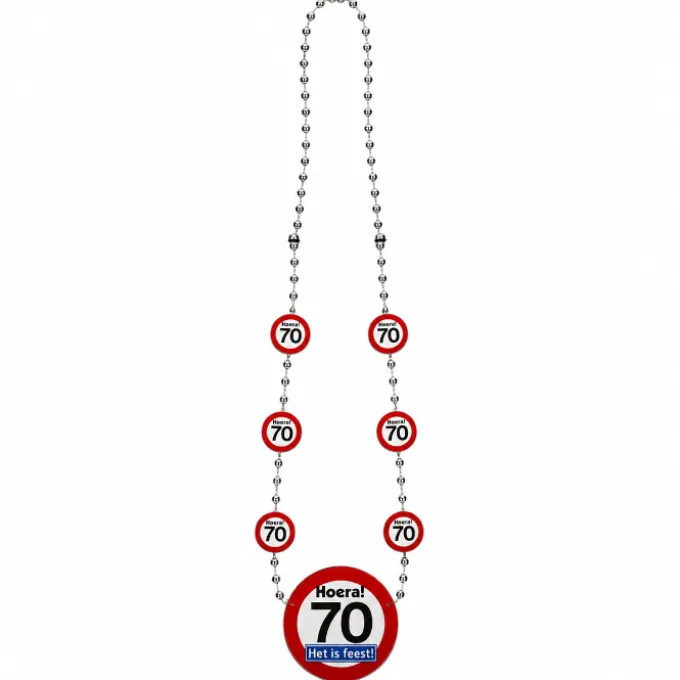 Ketting Hoera 70 verkeersbord