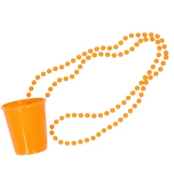 Ketting shotglas oranje 20 ml - 1 stuk