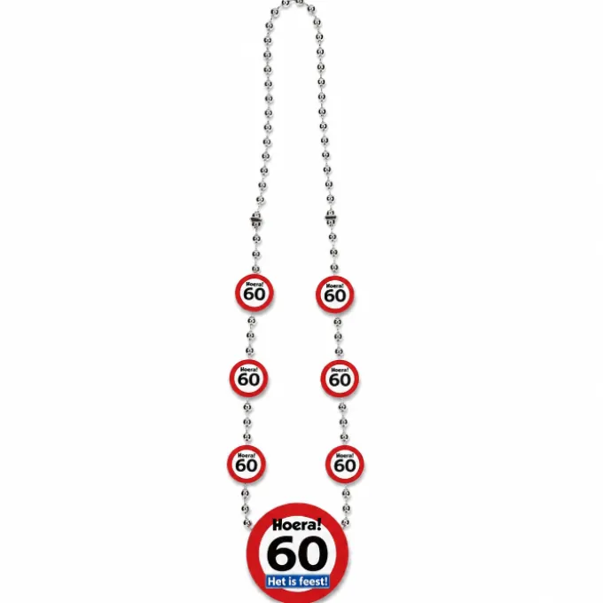 Ketting verkeersbord Hoera 60