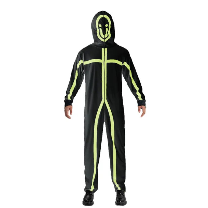 Kostuum glow in the dark onesize