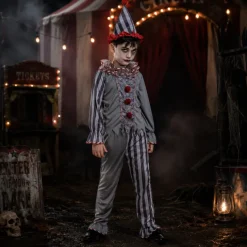 Kostuum Halloween creepy clown jongen 8-10 years