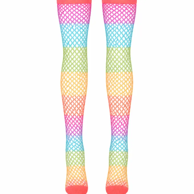 Kousen net regenboog - One size
