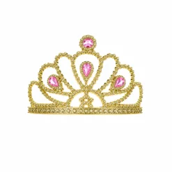 Kroon diamanten goud/roze