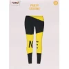Legging afzetlint zwart/geel - one size