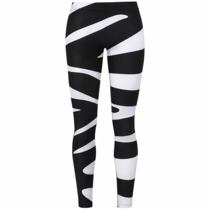 Legging zebra zwart/wit - one size