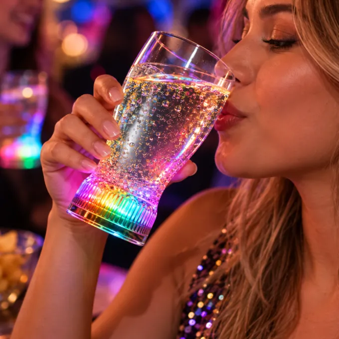 Limonadeglas met led