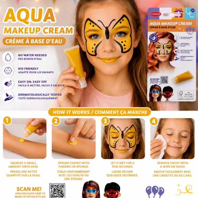 Make-up geel waterbasis 20ML